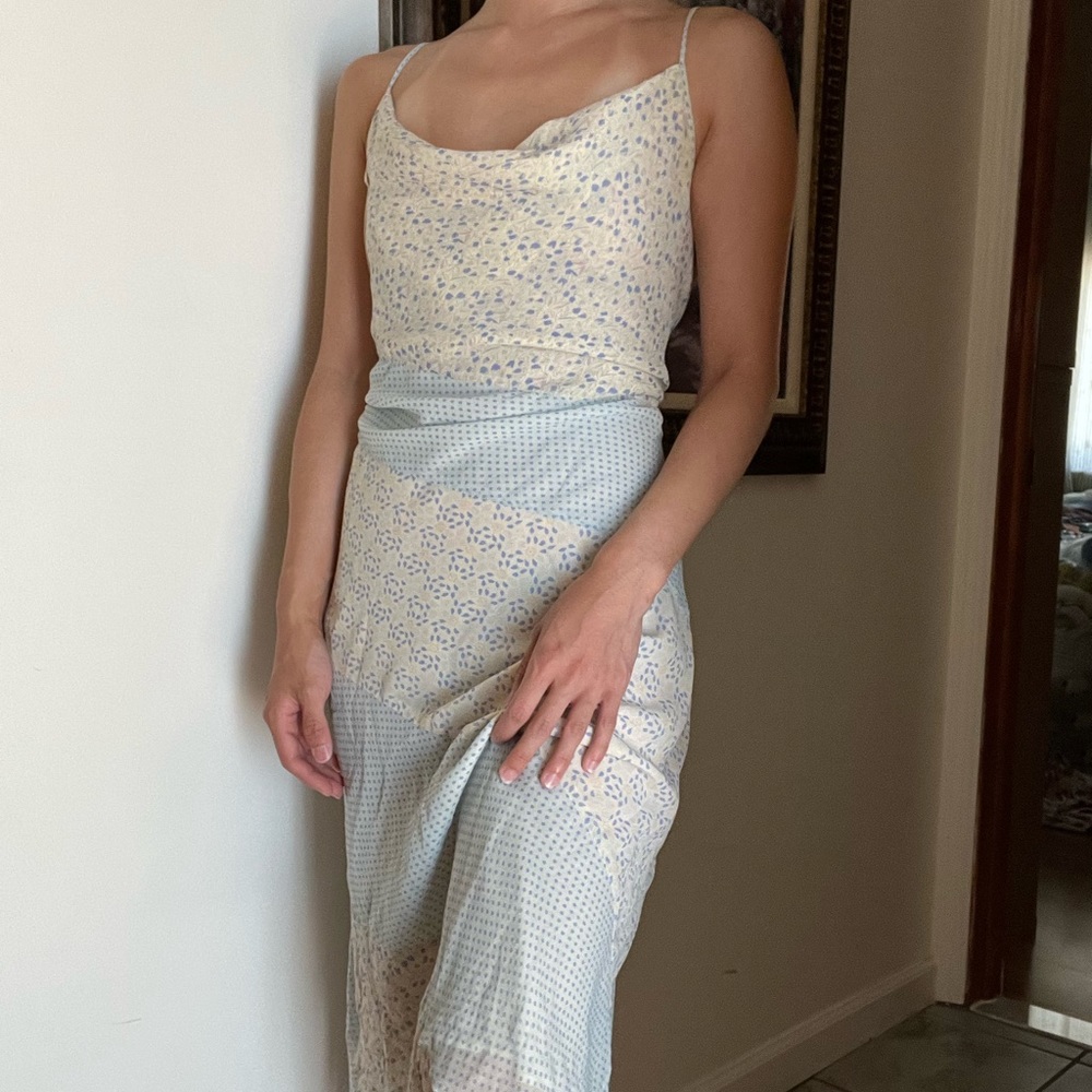 Vintage y2k floral midi dress